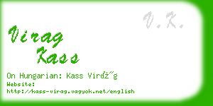 virag kass business card